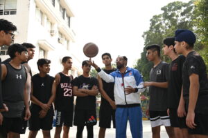 Children's playing basketball Best School in Panchkula